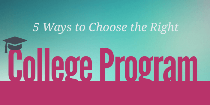 5 Ways to Choose the Right College Program | Maple Learning How to choose the right degree program